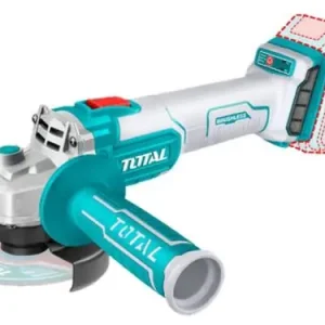 TOTAL Accu haakse slijper, 115 mm, Borstelloos, 20 V Li-ion, 2000 mAh, Industrieel, zonder accu en lader TAGLI201158 Fabrieksprijs