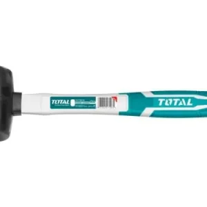 Korting TOTAL Rubberen hamer, zwart, 220 g THT76816