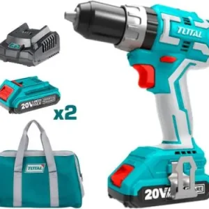 Exclusieve Aanbieding TOTAL Accu boor-/schroefmachine met slag, 20 V Li-ion, borstelloos, 2000 mAh, industrieel TIDLI20608