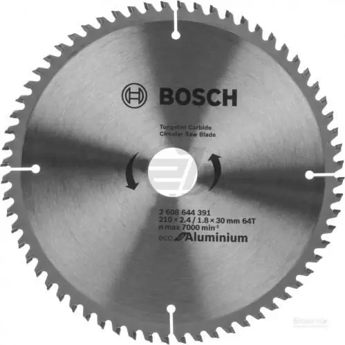 Wereldwijde Verzending BOSCH Zaagblad Eco voor Aluminium 210x2,4/1,8x30 64T 2608644391