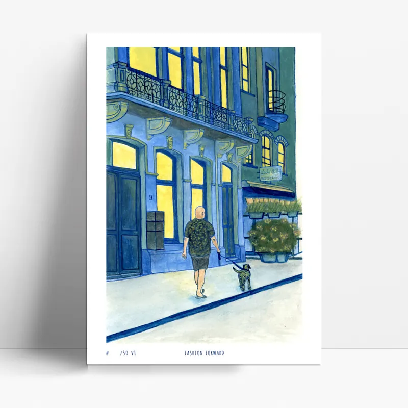 "Fashion Forward" - Limited Edition Print (A3) Op = Op