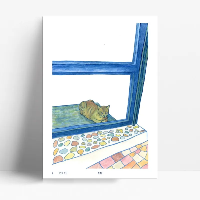 "Nap" - Limited Edition Print (A3) Snelle Levering