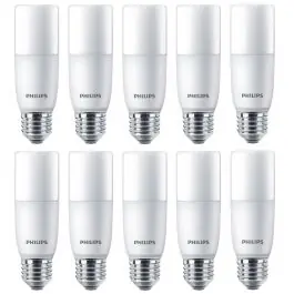 10 stuks Philips LED Buislamp E27 9.5W 1050lm 4000K Niet dimbaar Ø3.7x11.4cm T37| SameLight.nl Merkproduct