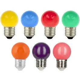Wereldwijde Verzending 7 stuks LED Party Bulb E27 1W Rood Groen Blauw Geel Oranje Roze Paars| SameLight.nl