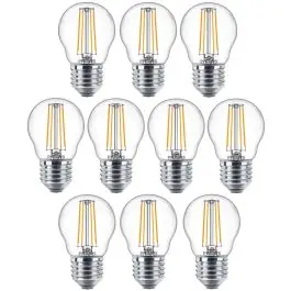 10 stuks Philips LED Kogellamp E27 4.3W 470lm 2700K Helder Niet dimbaar P45| SameLight.nl Shop Nu