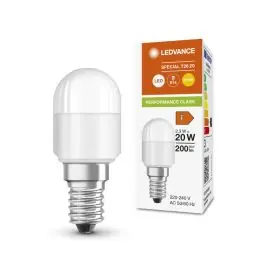 Voordeelprijs Ledvance LED Koelkastlamp E14 2.3W 200lm 2700K Ø2.5x5.8cm Niet dimbaar T26| SameLight.nl