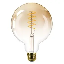 Weekendaanbieding Philips LED classic Globelamp G120 E27 4.5W 250lm 1800K Amber/Flame Ø12.5cm| SameLight.nl