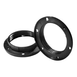 1 stuk Schroefring voor E27 Lamphouder Thermoplastisch Zwart 57x12mm| SameLight.nl Finale Uitverkoop