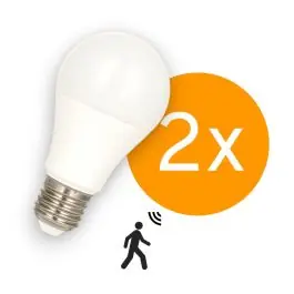2 stuks Bailey LED peer met bewegingssensor E27 9W 820lm 2700K Niet-Dimbaar| SameLight.nl Tijdelijk Beschikbaar