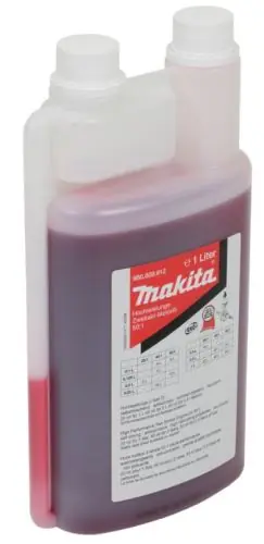 Voordeelprijs MAKITA motorolie halfsynthetisch Makita 2-takt 1:50, 1000ml met dispenser 980008612