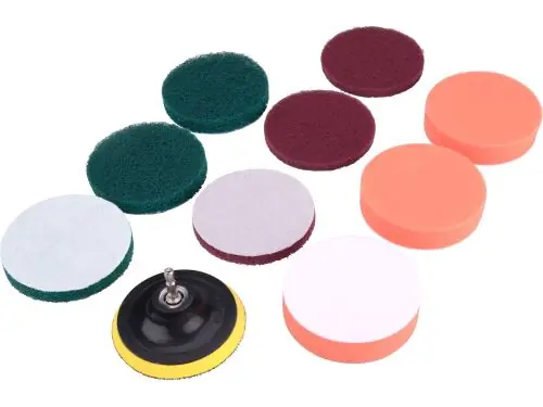 Actieprijs Extol Craft Set reinigings-/polijstbits voor boormachine 10 stuks, diameter 100 mm, 3x3 typen 904002