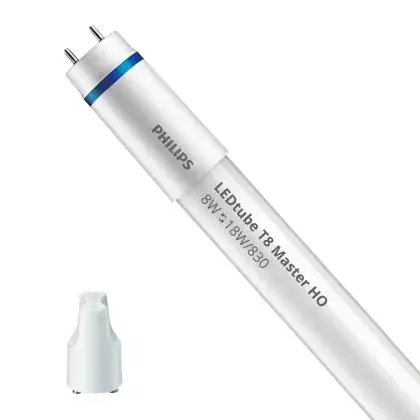 Hete Deal Philips LED Buis T8 MASTER (EM/Mains) High Output 8W 1000lm - 830 Warm Wit | 60cm - Vervangt 18W