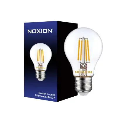 Wereldwijde Verzending Noxion Lucent Filament LED E27 Peer Helder 8W 1055lm - 827 Zeer Warm Wit | Vervangt 75W