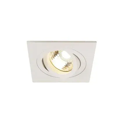 Authentiek SLV LED Spot New Tria Vierkant Wit | Zaagmaat 78mm - Max 50W GU10