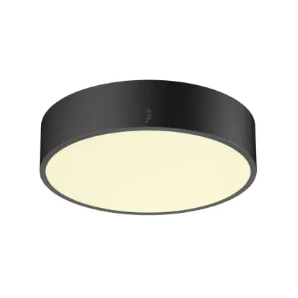 SLV Medo Pro 30 Wand en Plafondlamp Aluminium Zwart Rond 10W 1250lm - 930-940 CCT | IP50 - Beste Kleurweergave - Dimbaar| Lampdirect Exclusieve Aanbieding