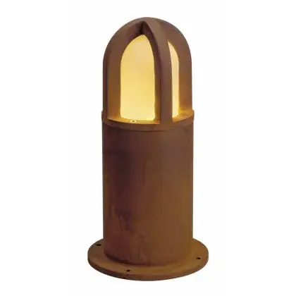 Beperkte Voorraad SLV Cone 40 Vloerlamp Staal Roestig Rond | Buitenverlichting - IP54 - Geschikt voor 1x E27| Lampdirect