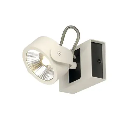 Betaalbaar SLV Kalu Enkel Wand en Plafondlamp Aluminium Wit 17W 1000lm - 830 Warm Wit | Dimbaar| Lampdirect