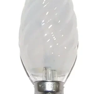 10x Gloeilamp Kaars Gedraaid 25W E14 Mat Populair