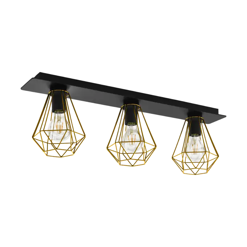 Ambachtelijk Plafondlamp Eglo Tarbes 2 43655