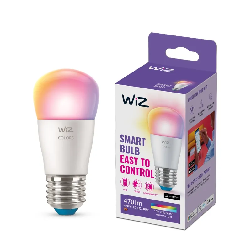 WiZ E27 Ledlamp Kogel Gekleurd en Wit Licht 929003499822 Topkwaliteit