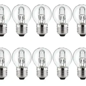 10x Eco Halogeenlamp Kogel 42W E27 Exclusief