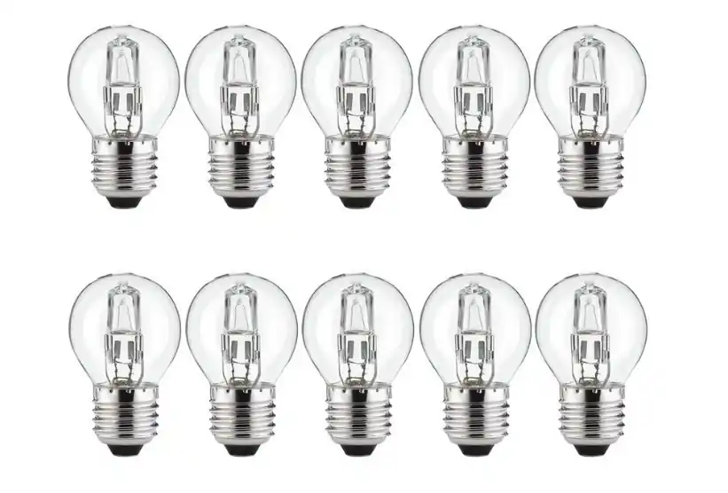 10x Eco Halogeenlamp Kogel 42W E27 Exclusief