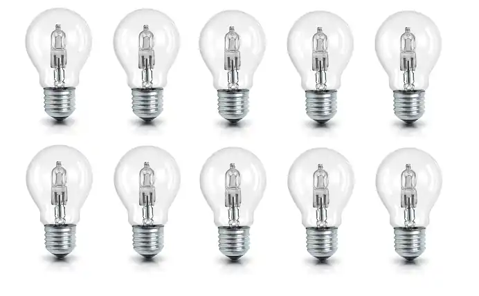 10x Eco Halogeenlamp Standaard 52W E27 Luxe